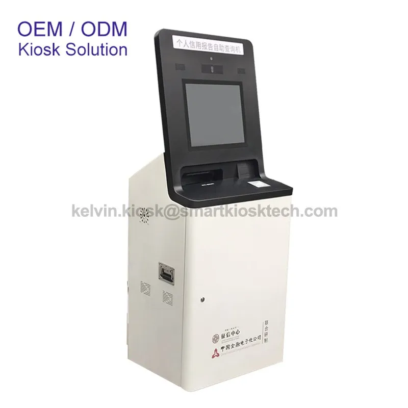 Free Standing Airline Check-in Lobby Kiosk factory